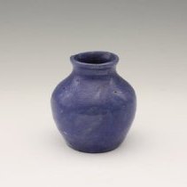Vase, tin oxide blue by Unknown